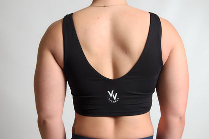 Black V Sports bra